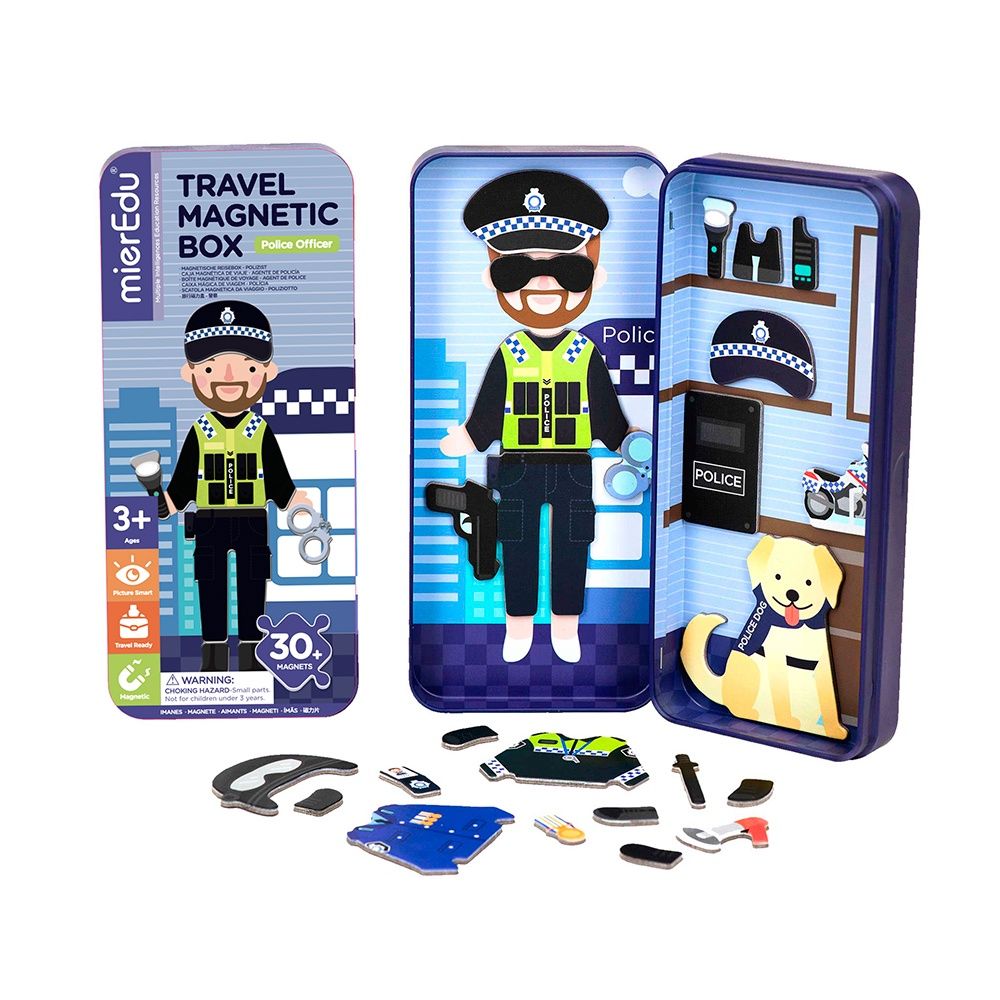 Boîte magnétique de voyage / Officier de police