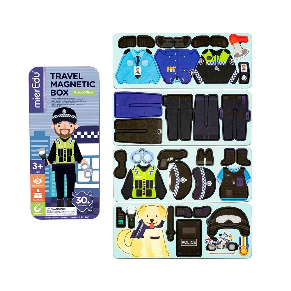 Boîte magnétique de voyage / Officier de police