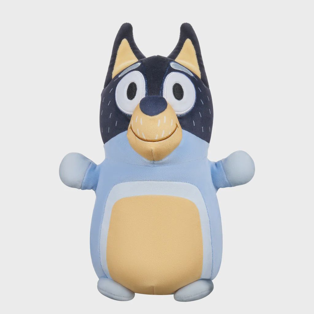 Peluche Squismallows / Bluey - Bandit (10&#39;&#39;)