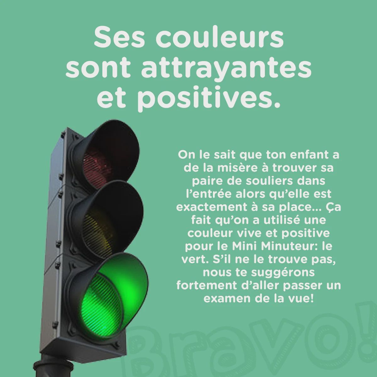 Mini minuteur visuel magnétique
