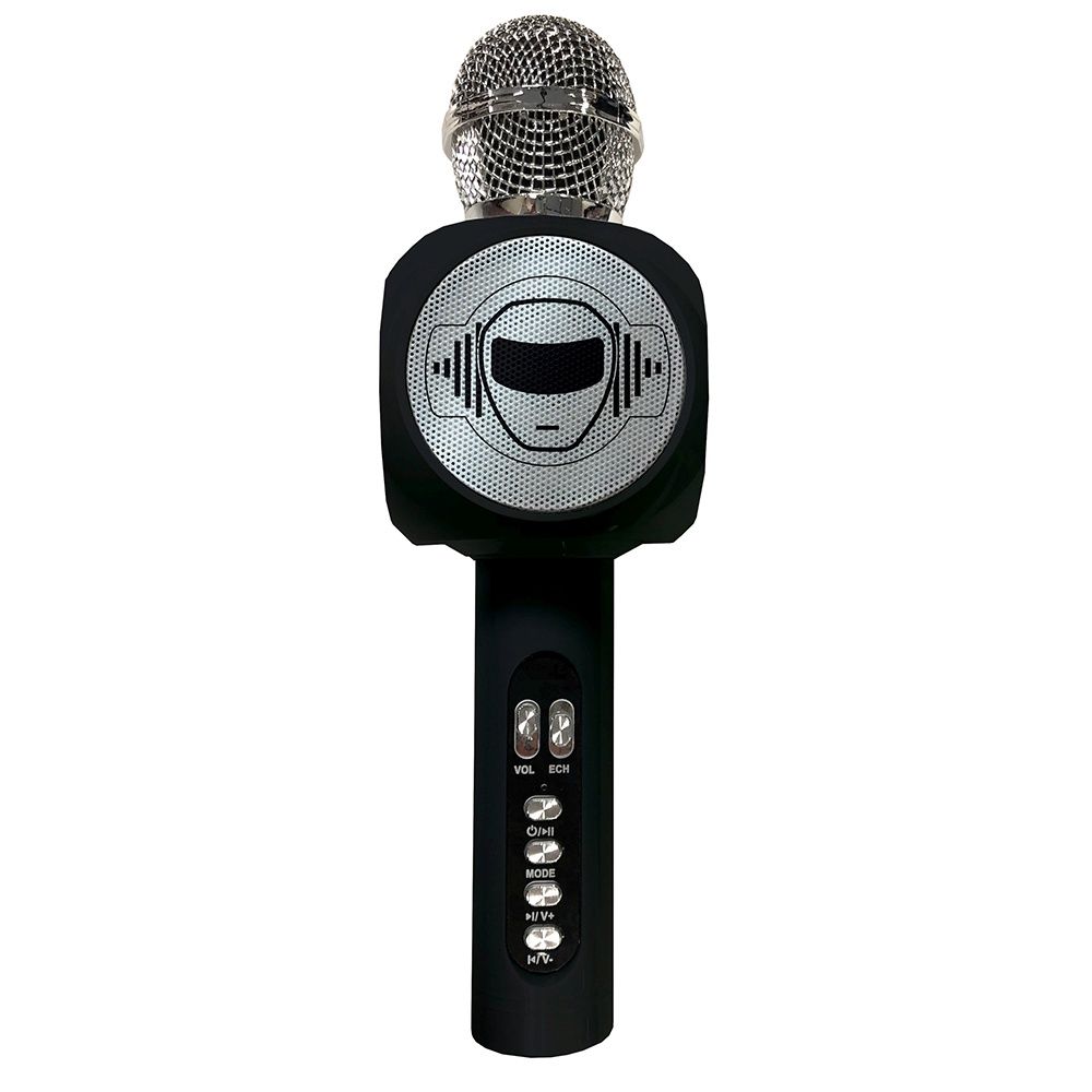 Microphone Bluetooth iParty avec enceinte et lumières