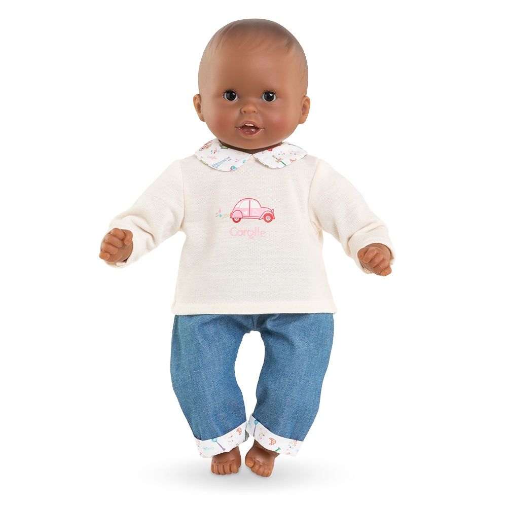 Vêtements poupée 30 cm / Week-end à Paris - T-Shirt manches longue et Jeans