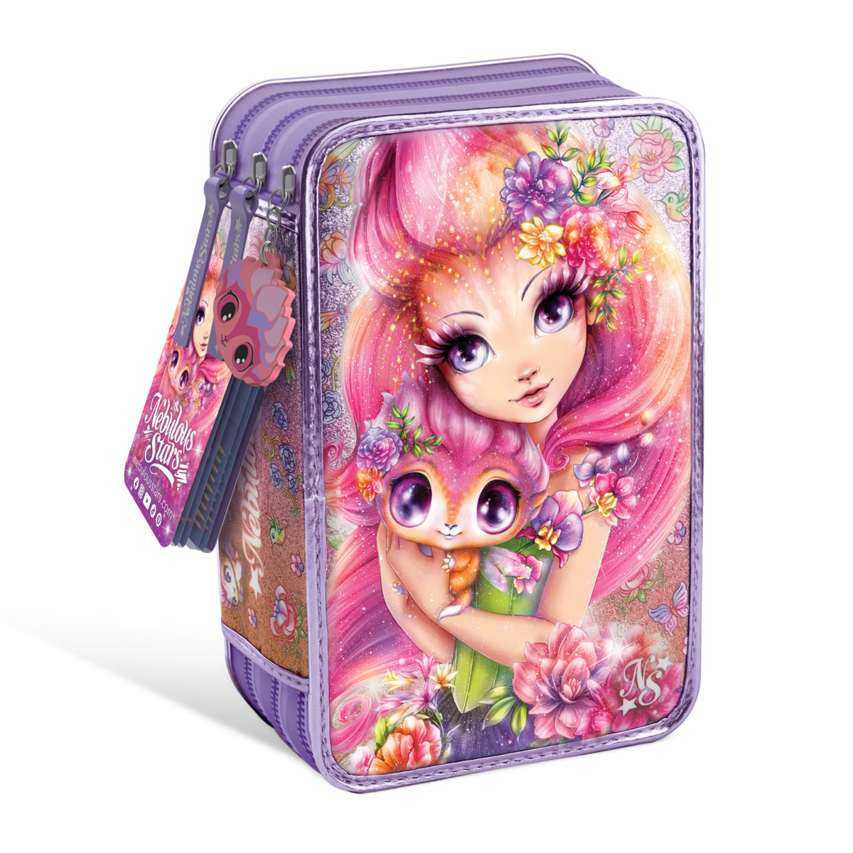 Trousse de crayons 3 volets / Pétulia &amp; Paloma