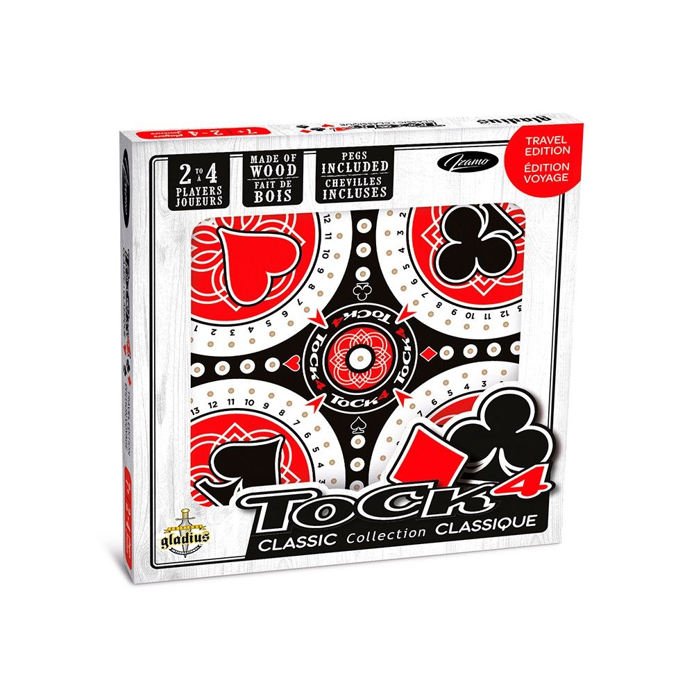 Jeu Tock classique voyage 8 pouces (4 joueurs)
