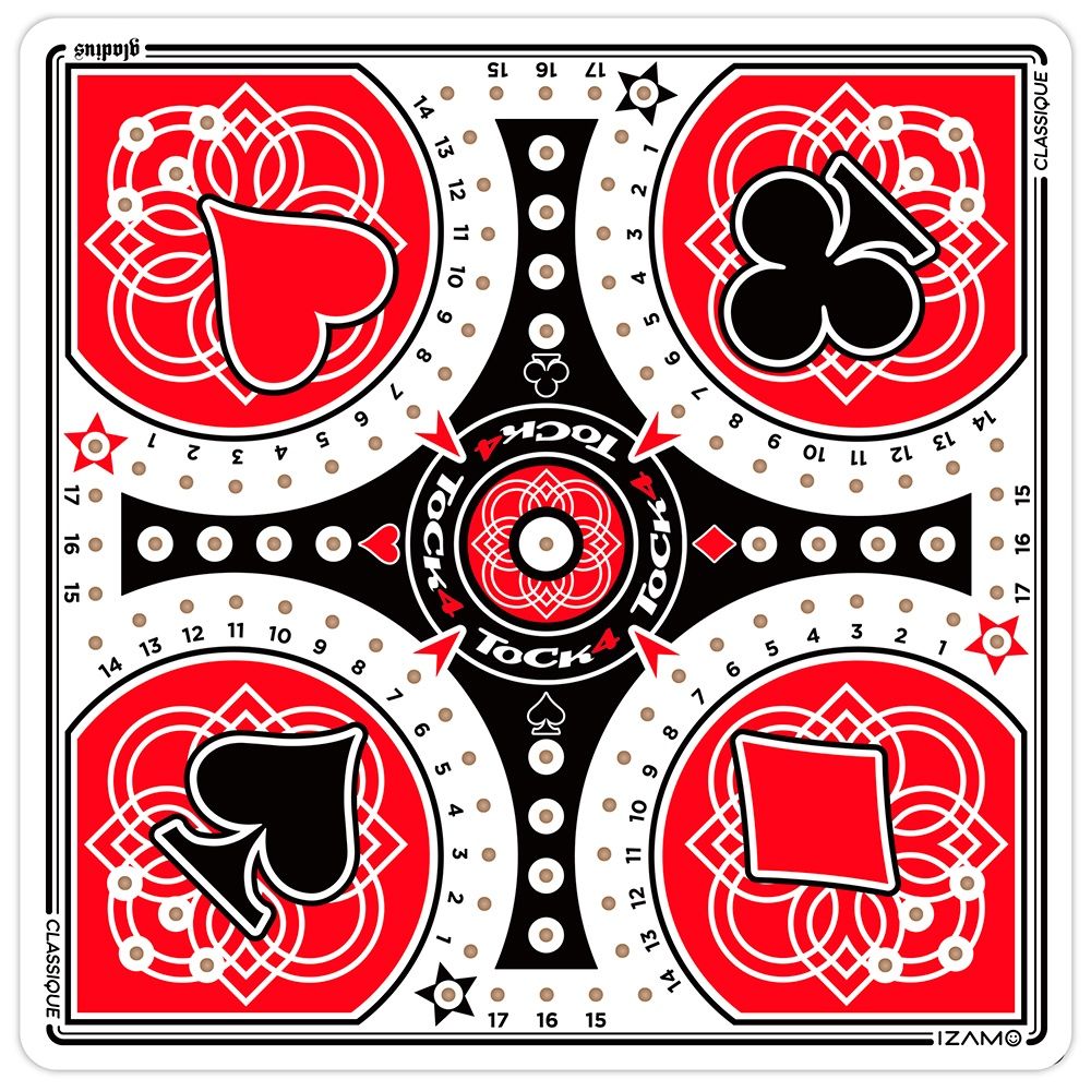 Jeu Tock classique voyage 8 pouces (4 joueurs)