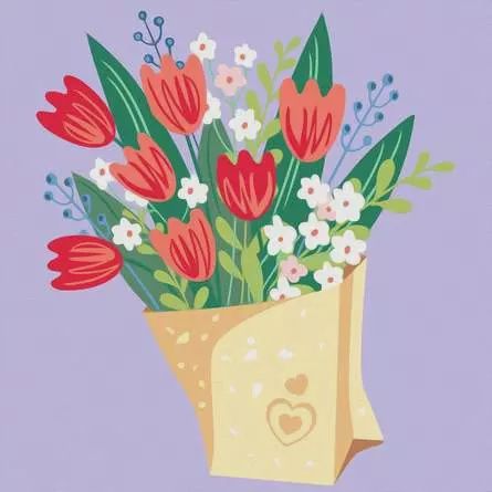 Bouquet de tulipes CreArt