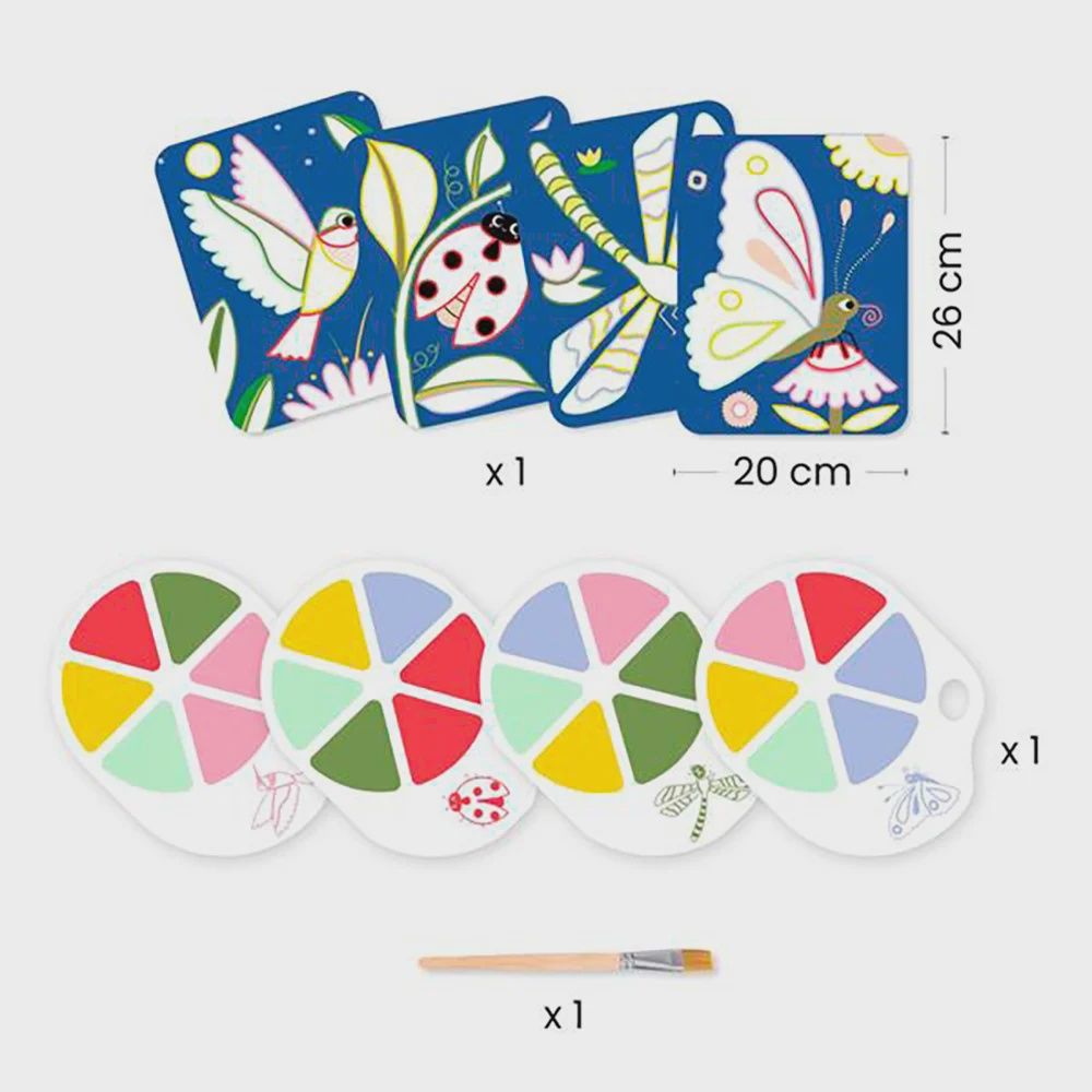 Peinture à la palette / Les petites bêtes