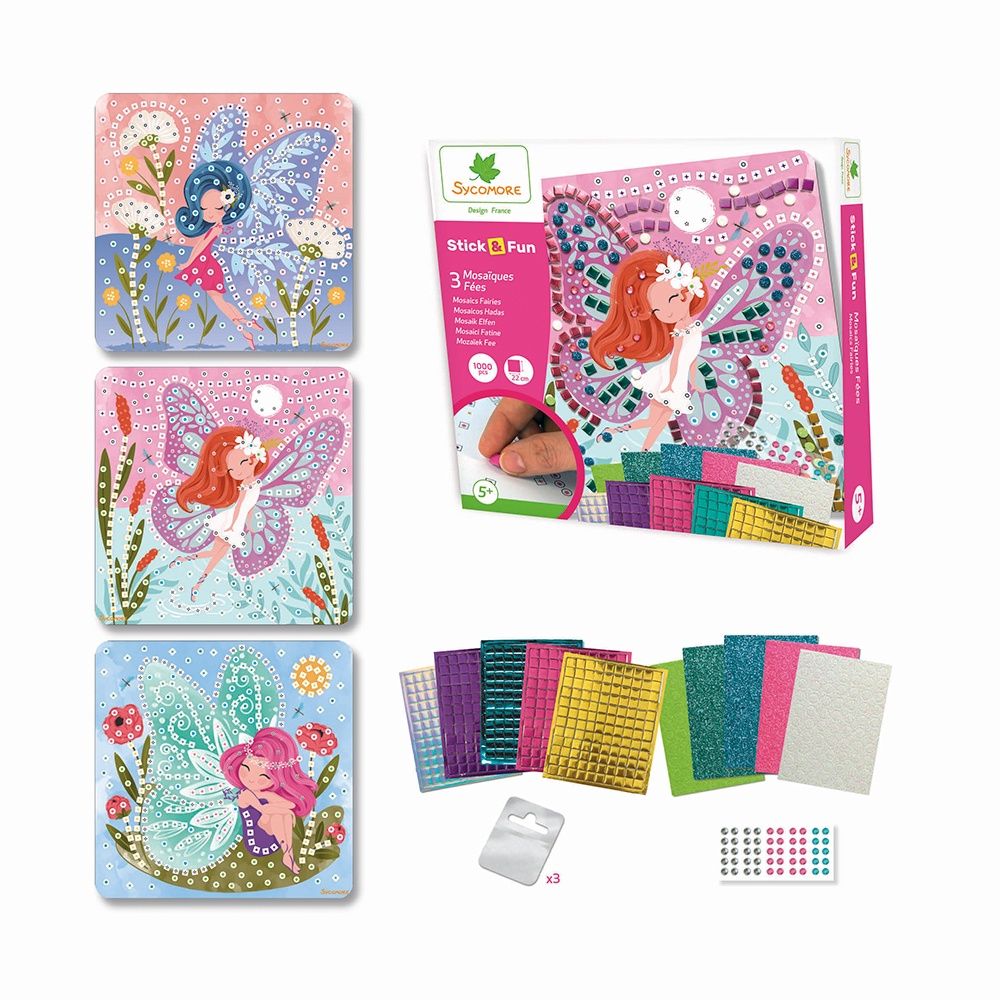 Stick&#39;N Fun - Petit modèle 3 Mosaïques / Fées