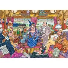 C.T. - Wasgij Mystery  -  Wasgij Retro  # 9  /  Le Super Cambriolage Du Train (1000mcx)