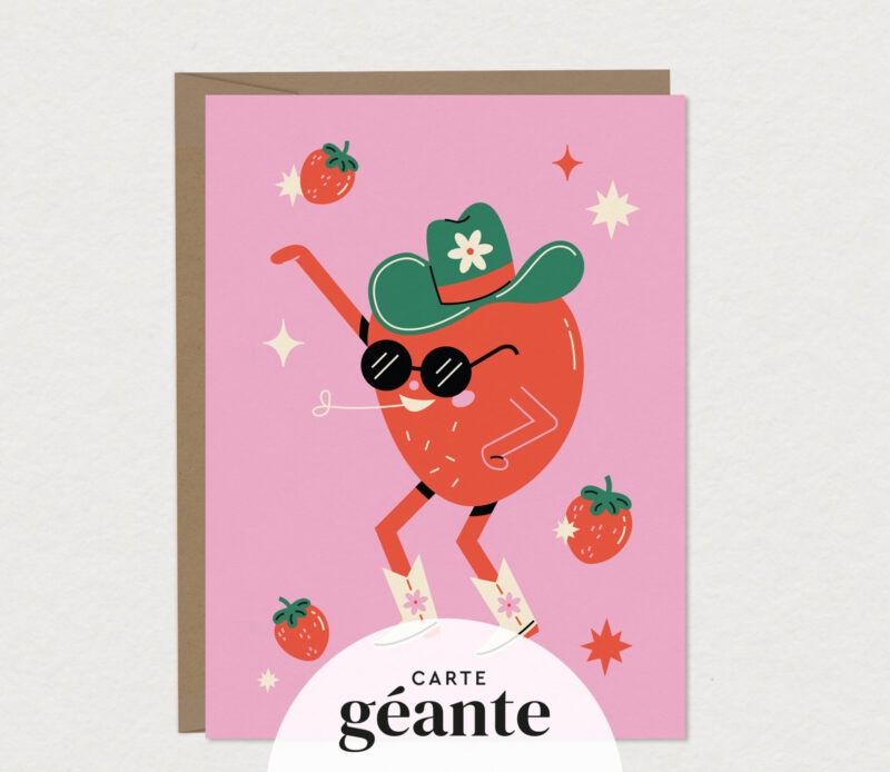 Carte géante – Strawberry Swing