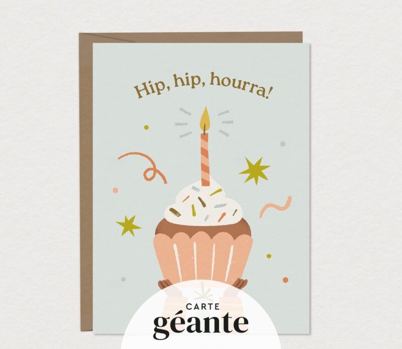 Carte géante – Hip hip Hourra!