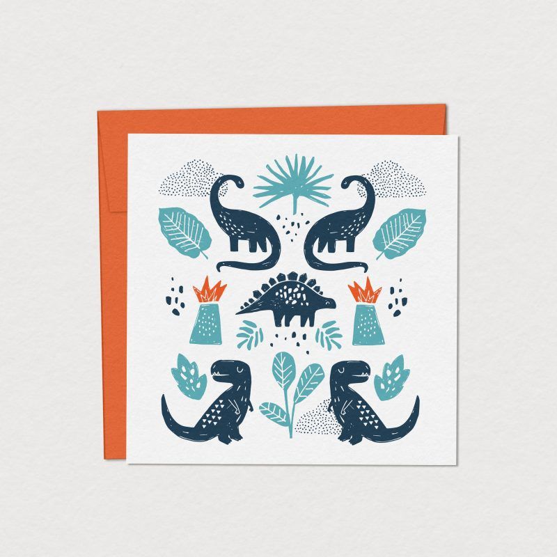 Carte de souhaits – Dinosaures