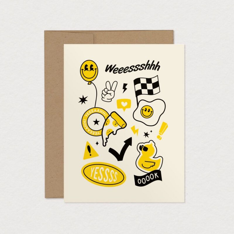 Carte de souhaits A2 – Wesssh