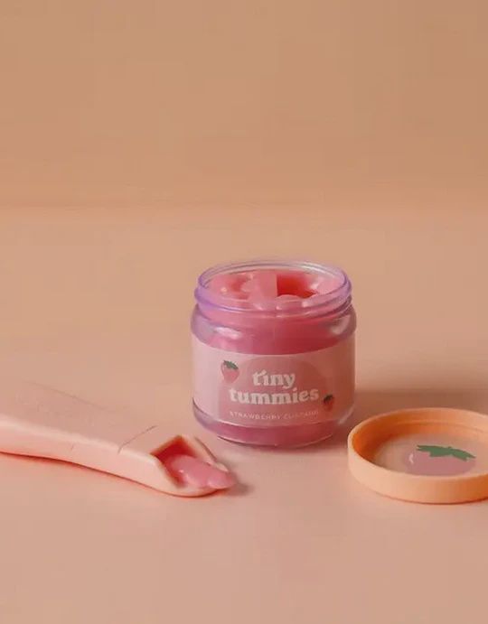 Ensemble de purée Tiny Tummies pour poupée - Fraise