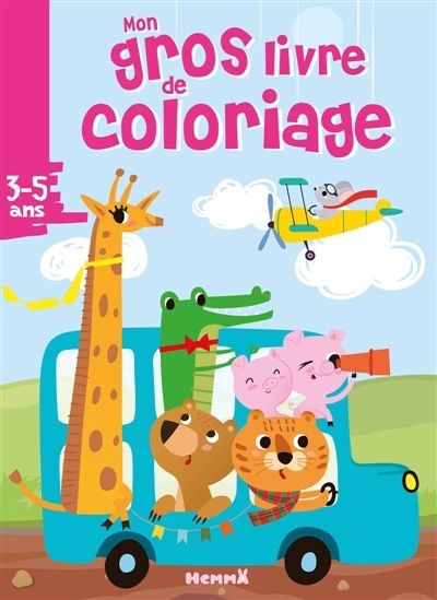 Mon gros livre de coloriage / Autobus bleu