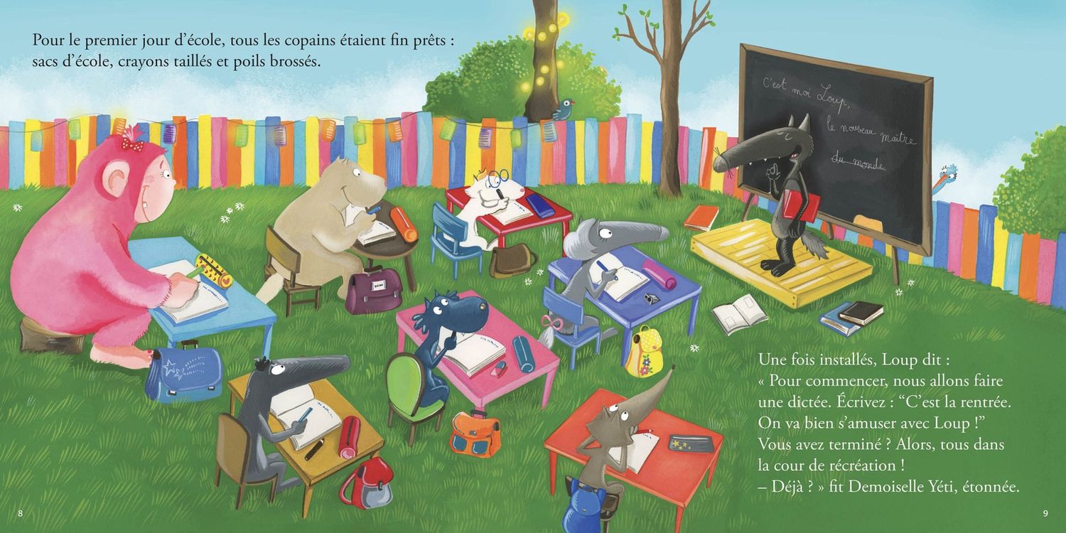 Le loup qui voulait aller à l&#39;école