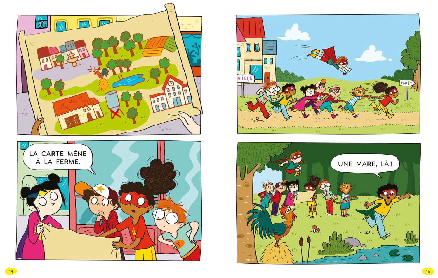 Les héros de 1re année en bd - super débutant / La chasse au trésor