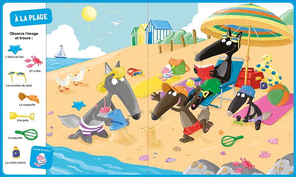 Cherche et trouve - P&#39;tit Loup / Vive les Vacances!