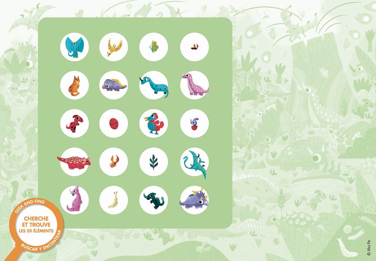 C.T. Cherche et trouve / Dinosaures (54 mcx)