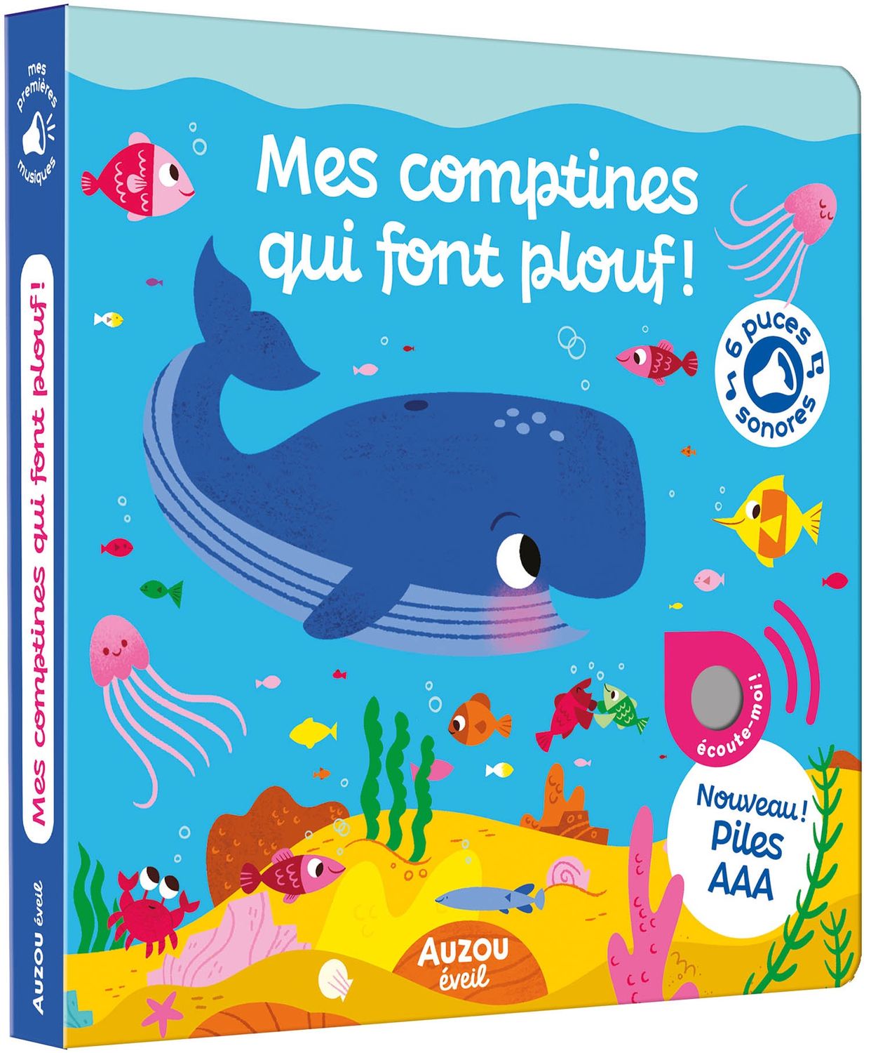 Livre sonore / Mes comptines qui font plouf!