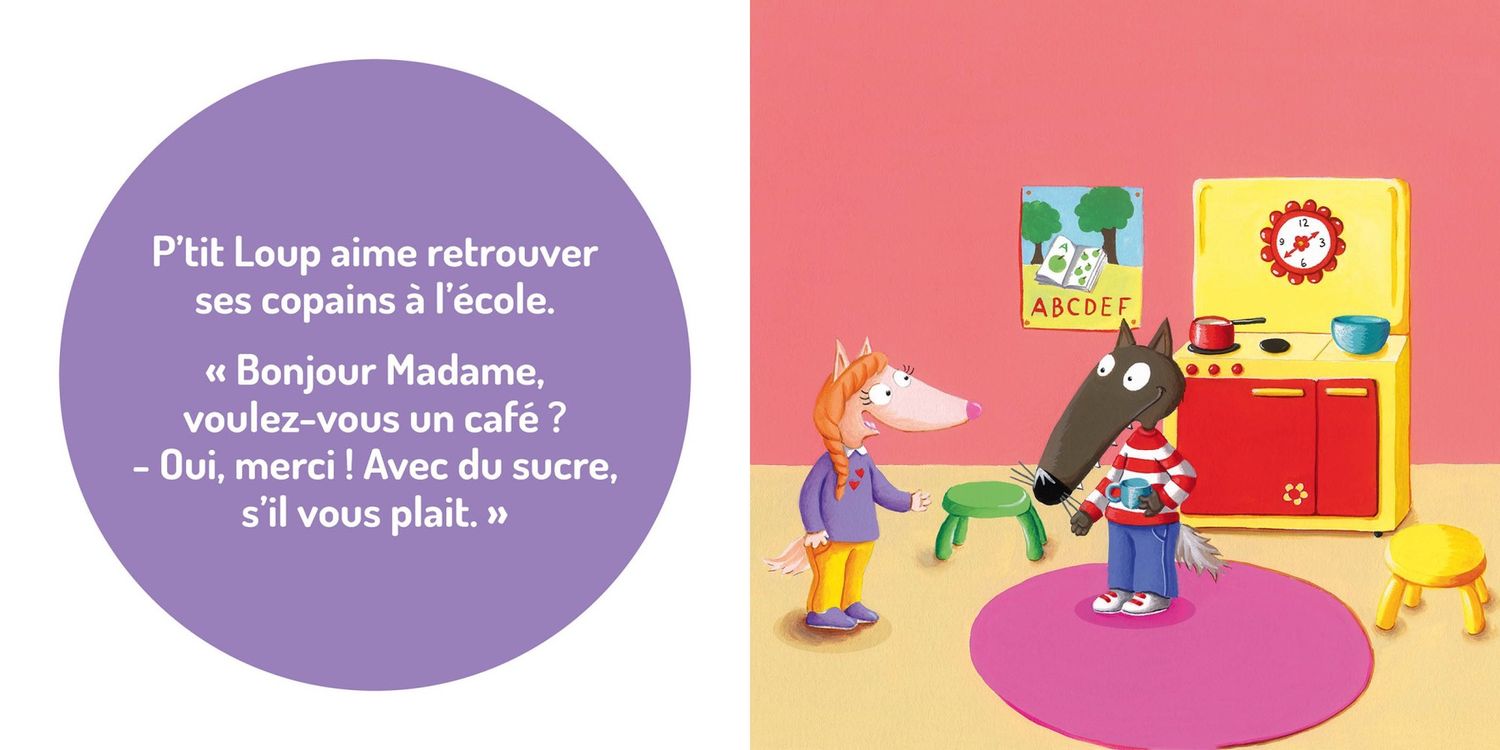 P&#39;tit Loup aime l&#39;école
