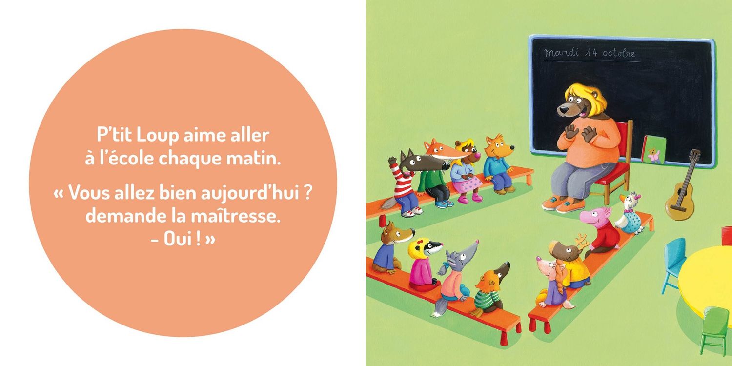 P&#39;tit Loup aime l&#39;école