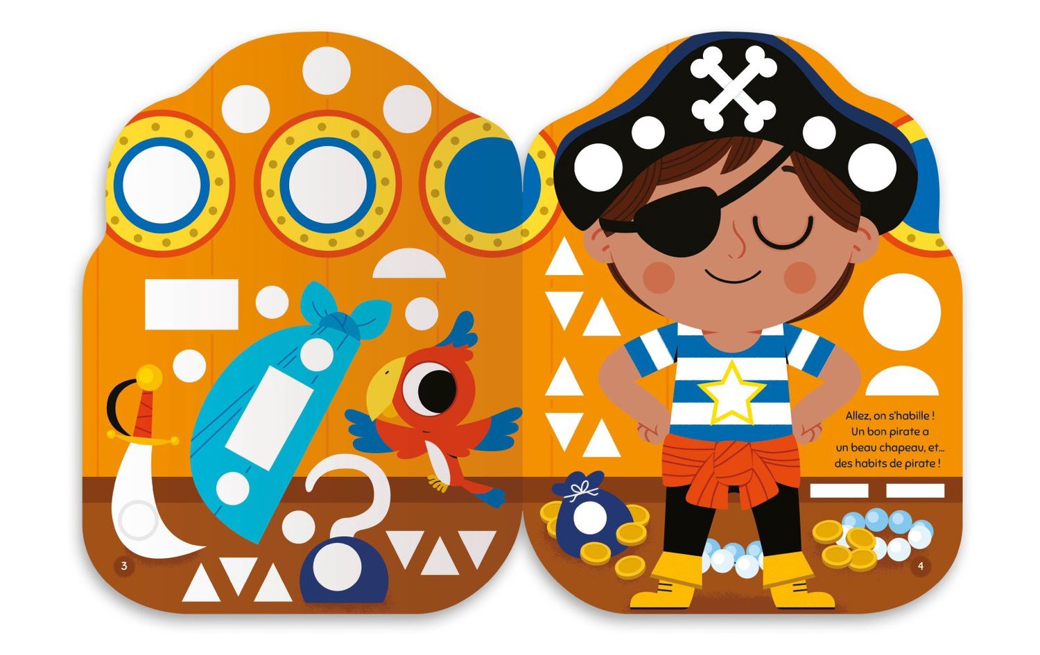 Gommettes formes / L&#39;aventure de petit pirate
