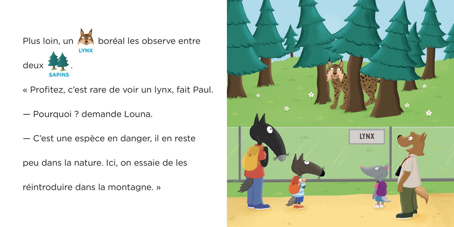 P&#39;tit Loup - Je lis avec toi / Au parc animalier
