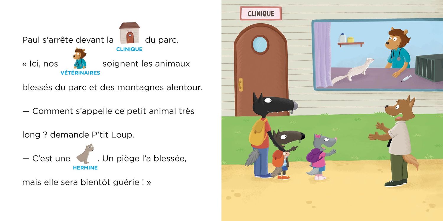 P&#39;tit Loup - Je lis avec toi / Au parc animalier
