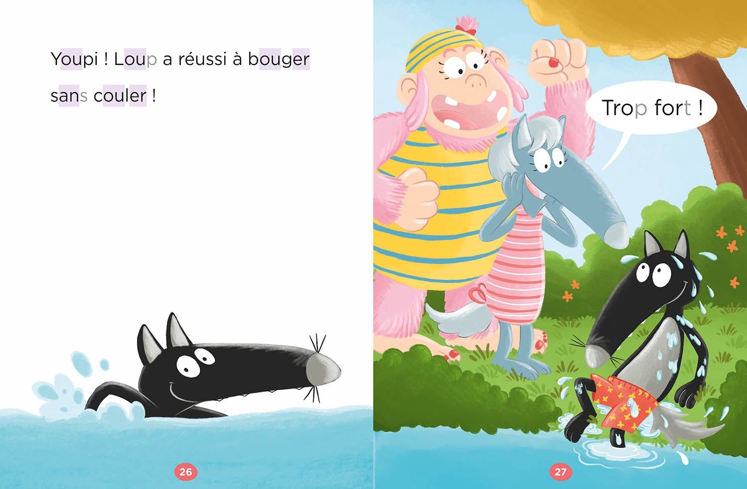 Mes premières lectures avec Loup / Tous à l&#39;eau!