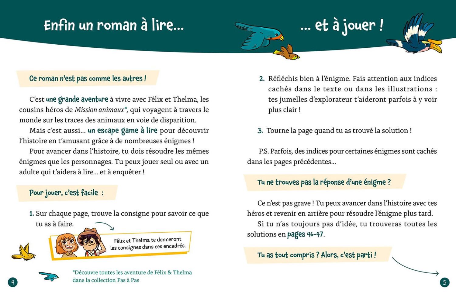 Mon roman énigme / Mission Animaux