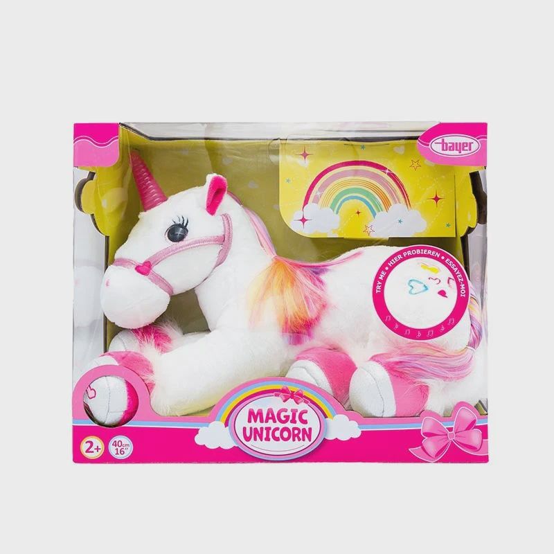 Peluche licorne magique