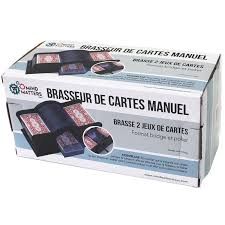 Brasseur de cartes manuel pour 2 jeux de cartes