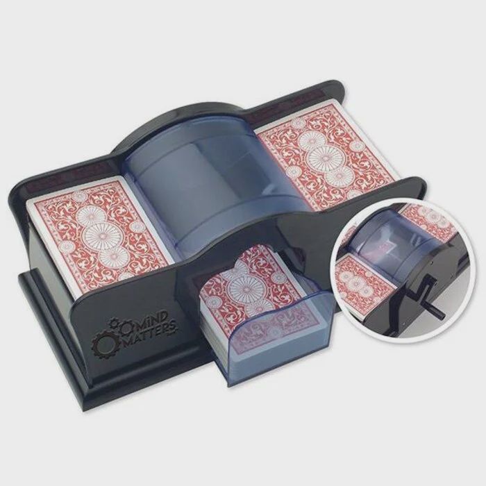 Brasseur de cartes manuel pour 2 jeux de cartes