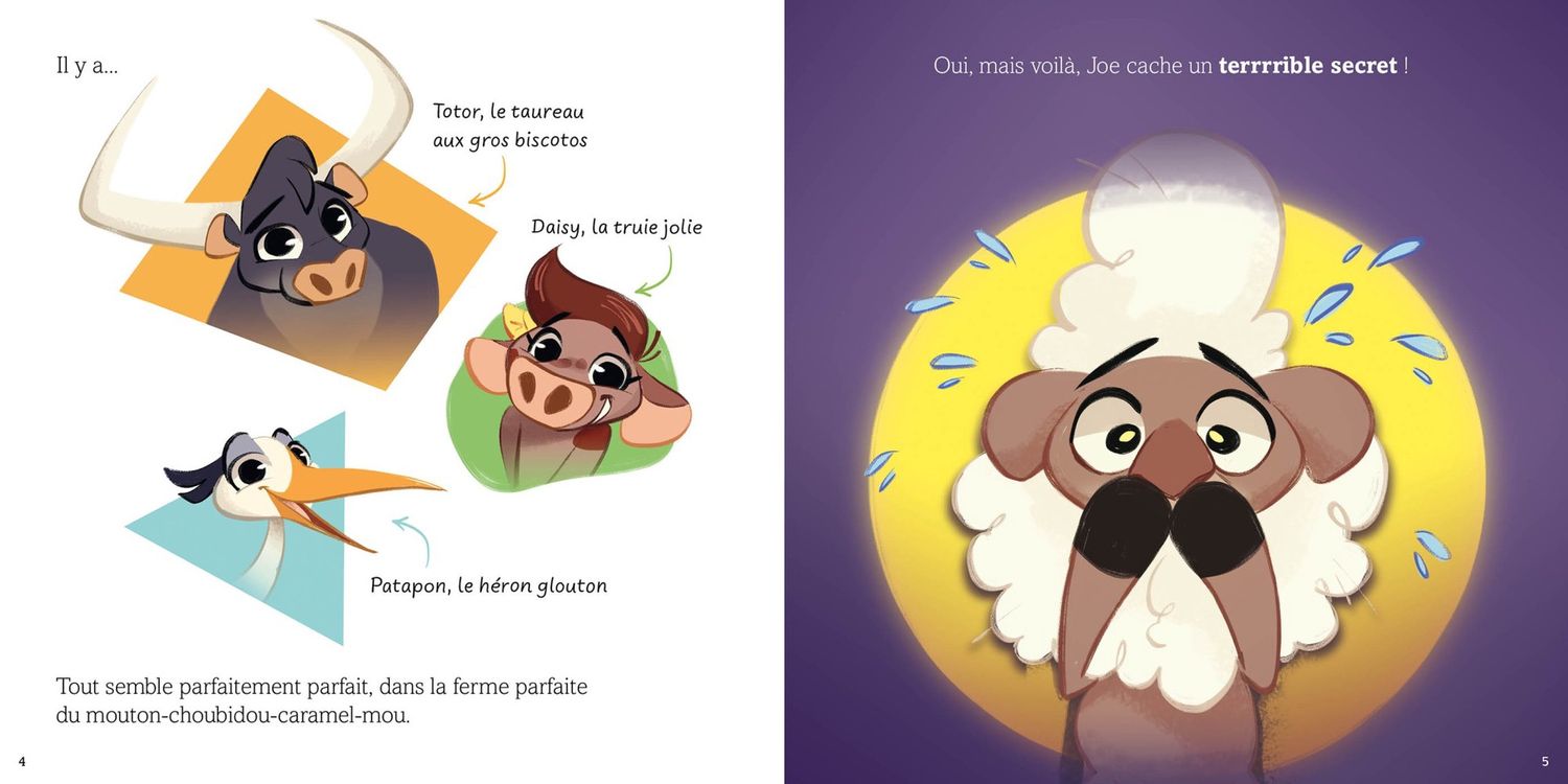 Joe le mouton - pas touche à mes bouclettes !