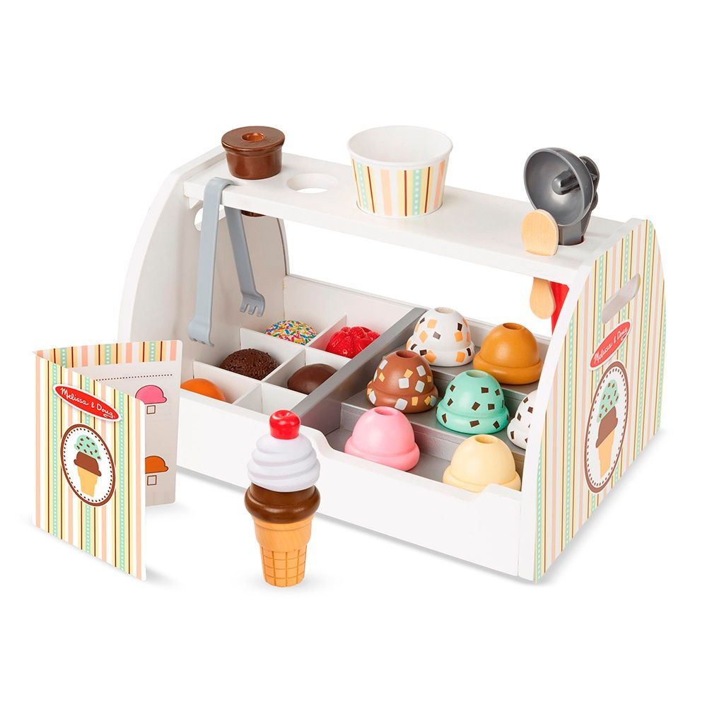 Comptoir à crème glacée en bois