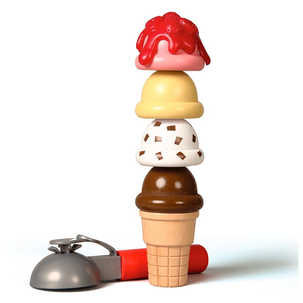 Comptoir à crème glacée en bois
