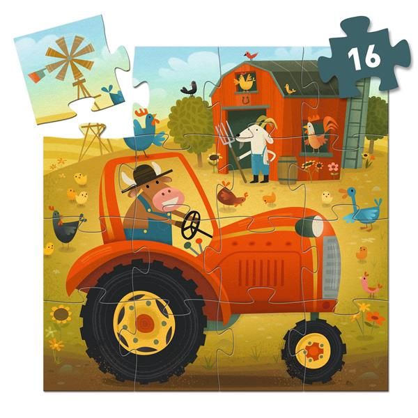 C.T. Puzzle silhouette / Tracteur (16 mcx)