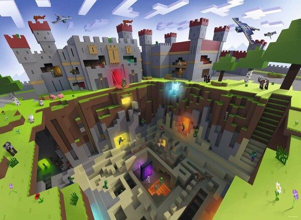 C.T. - Minecraft Vue de coupe (300Mcx)
