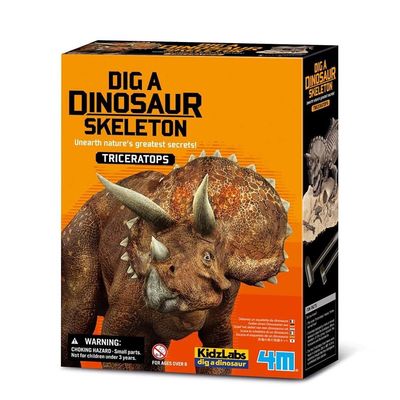Excavation D&#39;un Squelette De Triceratop