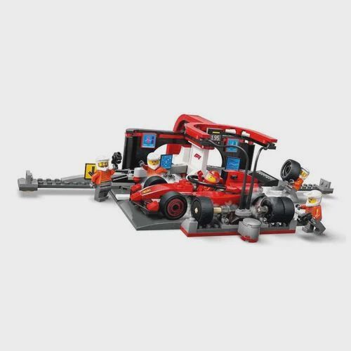 60443 / Arrêt au stand F1® et équipage au stand avec une voiture Ferrari