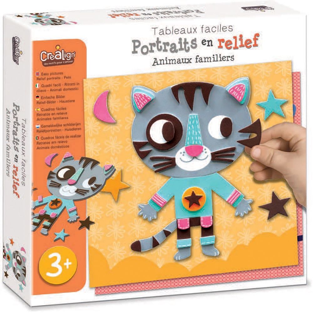 Portrait en relief Facile - Animaux familiers