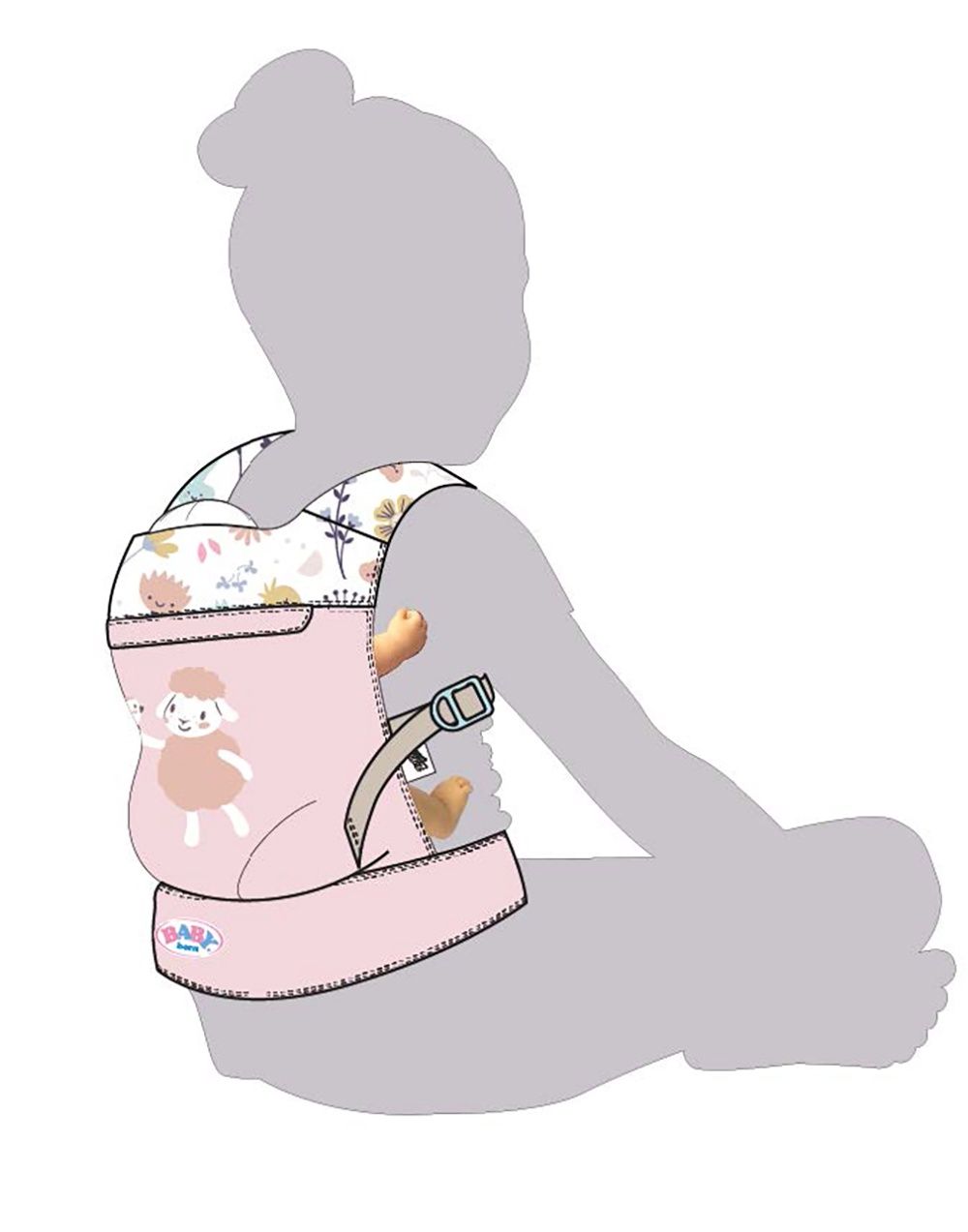 Porte-bébé fleur