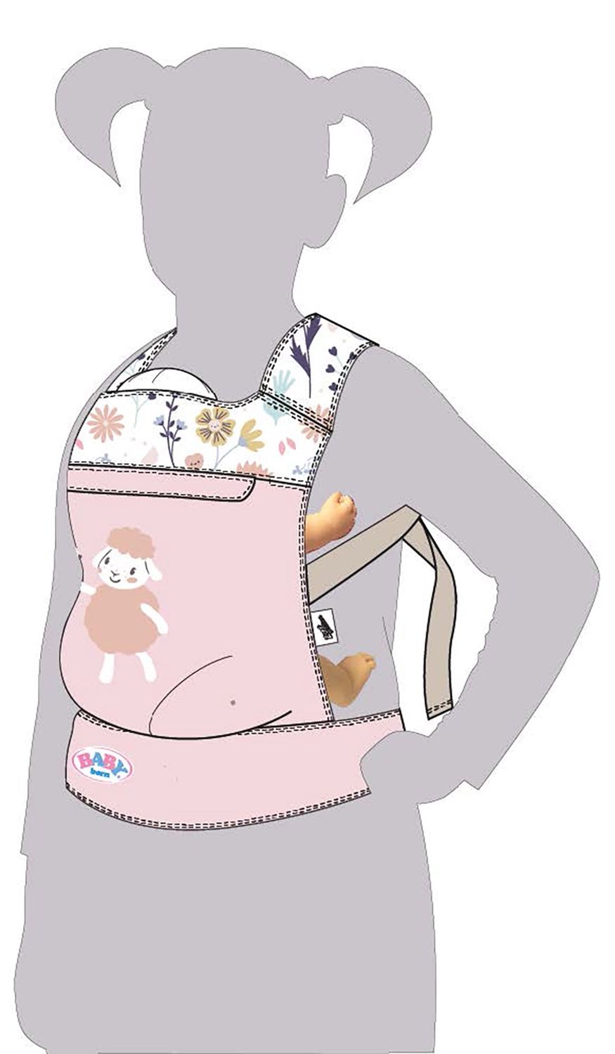 Porte-bébé fleur