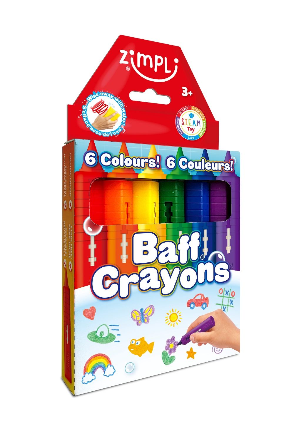 Baff Crayons paquet de 6