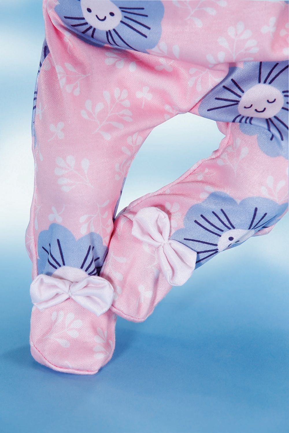 Barboteuse à fleur rose 43 cm