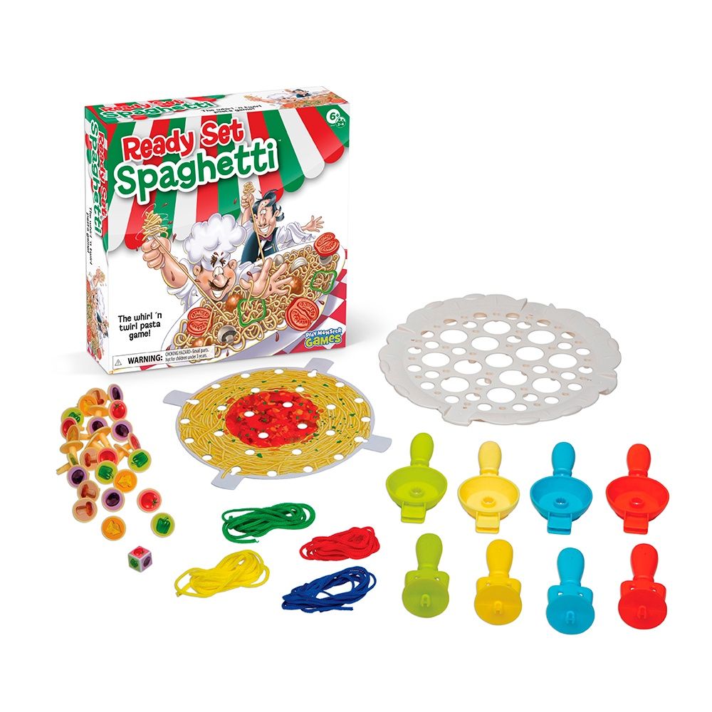 Jeu À vos marques, prêts, spaghetti - Version bilingue