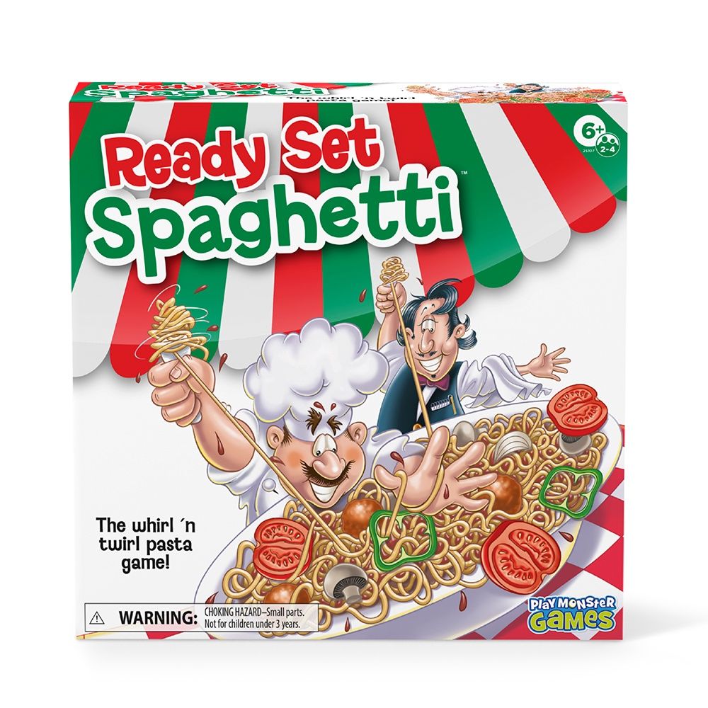 Jeu À vos marques, prêts, spaghetti - Version bilingue