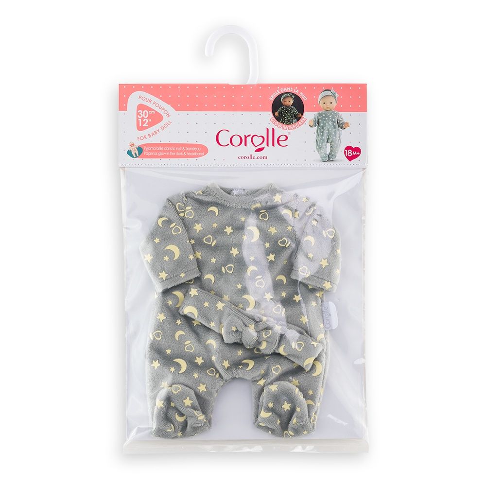 Vêtements 30 cm - Pyjama brille dans la nuit et bandeau