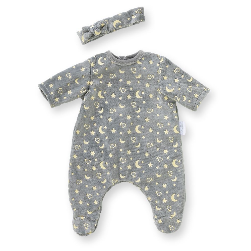 Vêtements 36 cm - Pyjama brille dans la nuit et bandeau
